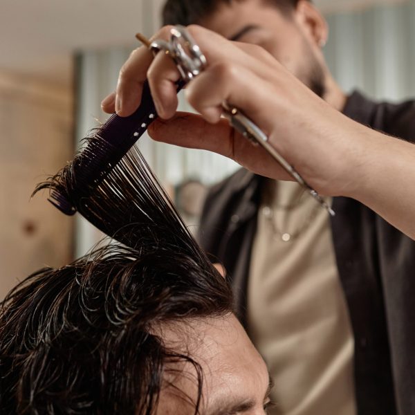 sprawdzanie kondycji włosa i przeprowadzanie profesjonalnej konsultacji z Klientem